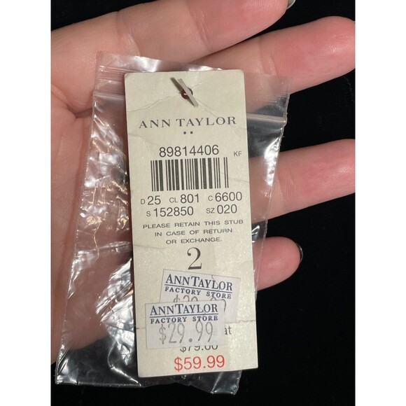 NWT Ann Taylor Black Velvet Godet Skirt Y2K Retro Flirty Swing A-Line Size 2 - Picture 6 of 12